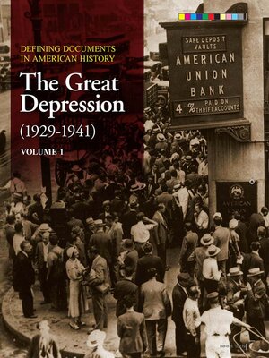 cover image of Defining Documents The Great Depression